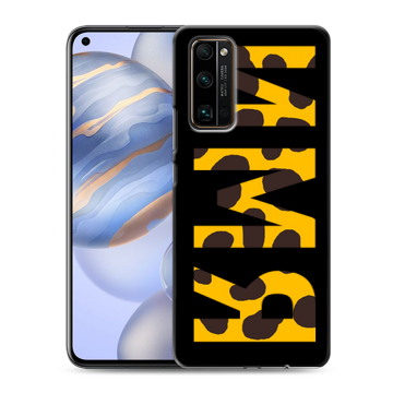 Силиконовый противоударный чехол на Huawei Honor 30 с принтом ИМЯ