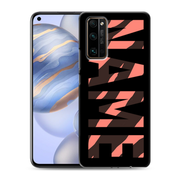 Силиконовый противоударный чехол на Huawei Honor 30 с принтом NAME