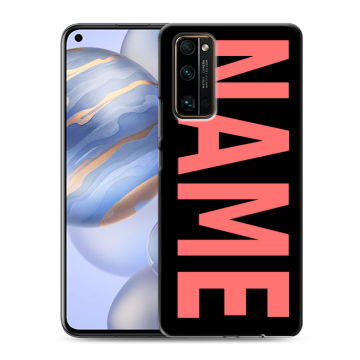 Силиконовый противоударный чехол на Huawei Honor 30 с принтом NAME