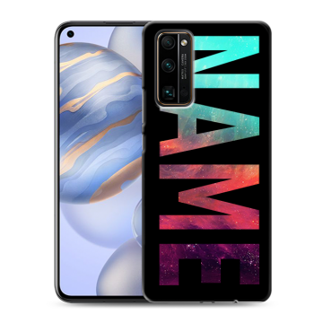 Силиконовый противоударный чехол на Huawei Honor 30 с принтом NAME
