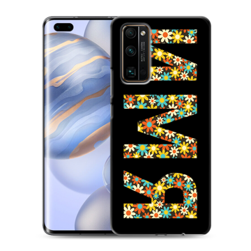 Силиконовый чехол на Huawei Honor 30 Pro с принтом ИМЯ
