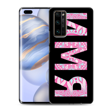 Силиконовый чехол на Huawei Honor 30 Pro с принтом ИМЯ