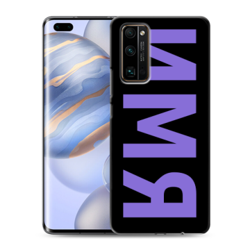Силиконовый чехол на Huawei Honor 30 Pro с принтом ИМЯ