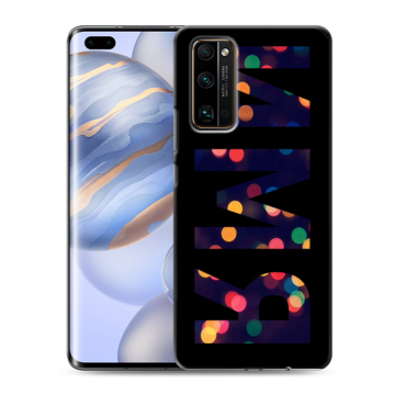 Силиконовый чехол на Huawei Honor 30 Pro с принтом ИМЯ