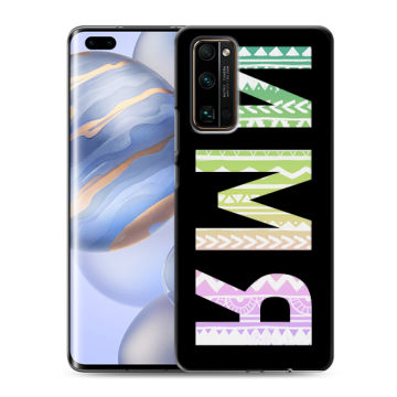 Силиконовый чехол на Huawei Honor 30 Pro с принтом ИМЯ