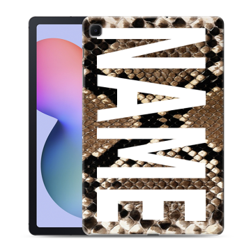 Силиконовый чехол на Samsung Galaxy Tab S6 Lite с принтом NAME