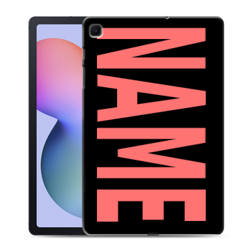Силиконовый чехол на Samsung Galaxy Tab S6 Lite с принтом NAME