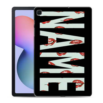 Силиконовый чехол на Samsung Galaxy Tab S6 Lite с принтом NAME