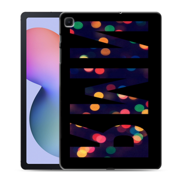Силиконовый чехол на Samsung Galaxy Tab S6 Lite с принтом ИМЯ