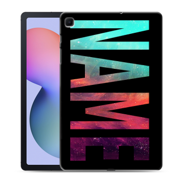 Силиконовый чехол на Samsung Galaxy Tab S6 Lite с принтом NAME