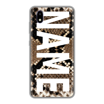 Силиконовый чехол на ZTE Blade A3 (2020) с принтом NAME