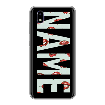 Силиконовый чехол на ZTE Blade A3 (2020) с принтом NAME