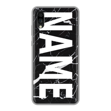 Силиконовый чехол на ZTE Blade A5 (2020) с принтом NAME