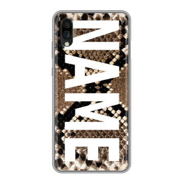 Силиконовый чехол на ZTE Blade A5 (2020) с принтом NAME