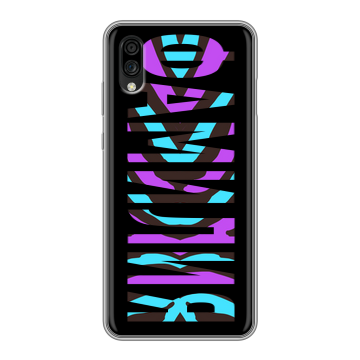 Силиконовый чехол на ZTE Blade A5 (2020) с принтом ФАМИЛИЯ