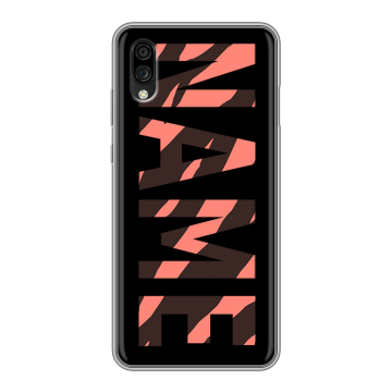 Силиконовый чехол на ZTE Blade A5 (2020) с принтом NAME
