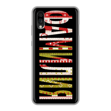 Силиконовый чехол на ZTE Blade A5 (2020) с принтом ФАМИЛИЯ