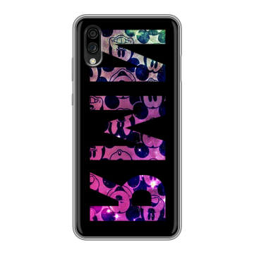 Силиконовый чехол на ZTE Blade A5 (2020) с принтом ИМЯ