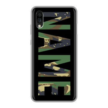 Силиконовый чехол на ZTE Blade A5 (2020) с принтом NAME