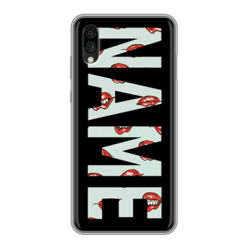 Силиконовый чехол на ZTE Blade A5 (2020) с принтом NAME