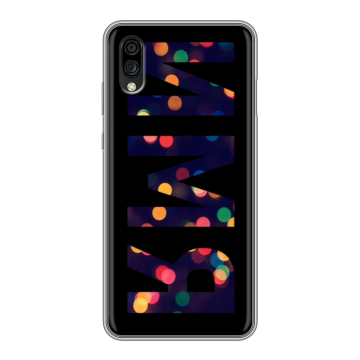 Силиконовый чехол на ZTE Blade A5 (2020) с принтом ИМЯ