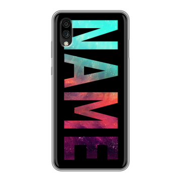 Силиконовый чехол на ZTE Blade A5 (2020) с принтом NAME