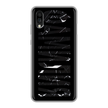 Силиконовый чехол на ZTE Blade A5 (2020) с принтом ФАМИЛИЯ