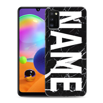 Силиконовый чехол на Samsung Galaxy A41 с принтом NAME
