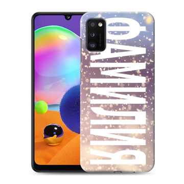 Силиконовый чехол на Samsung Galaxy A41 с принтом ФАМИЛИЯ