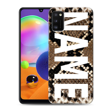 Силиконовый чехол на Samsung Galaxy A41 с принтом NAME