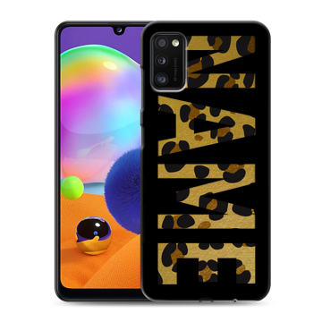 Силиконовый чехол на Samsung Galaxy A41 с принтом NAME