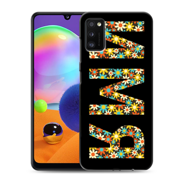Силиконовый чехол на Samsung Galaxy A41 с принтом ИМЯ