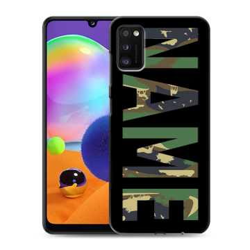 Силиконовый чехол на Samsung Galaxy A41 с принтом NAME