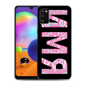 Силиконовый чехол на Samsung Galaxy A41 с принтом ИМЯ