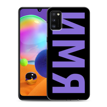 Силиконовый чехол на Samsung Galaxy A41 с принтом ИМЯ