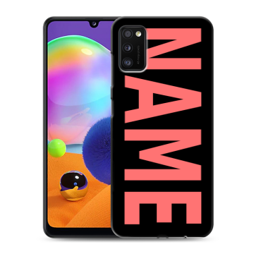 Силиконовый чехол на Samsung Galaxy A41 с принтом NAME