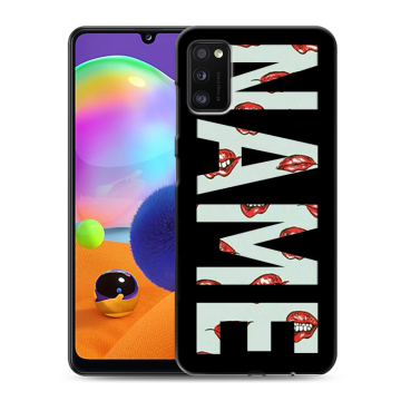 Силиконовый чехол на Samsung Galaxy A41 с принтом NAME