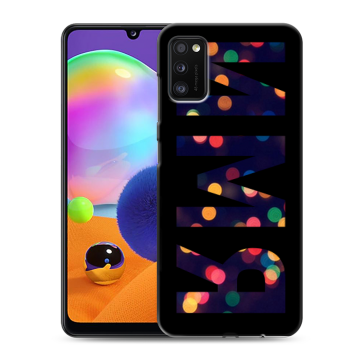 Силиконовый чехол на Samsung Galaxy A41 с принтом ИМЯ