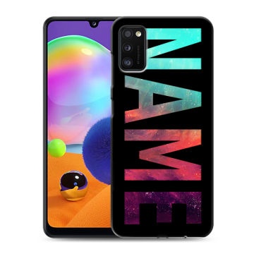Силиконовый чехол на Samsung Galaxy A41 с принтом NAME