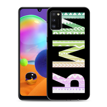 Силиконовый чехол на Samsung Galaxy A41 с принтом ИМЯ