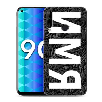 Силиконовый чехол на Huawei Honor 9C с принтом ИМЯ
