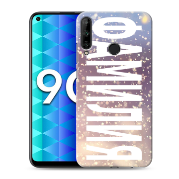 Силиконовый чехол на Huawei Honor 9C с принтом ФАМИЛИЯ
