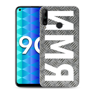 Силиконовый чехол на Huawei Honor 9C с принтом ИМЯ
