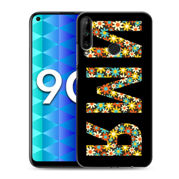 Силиконовый чехол на Huawei Honor 9C с принтом ИМЯ