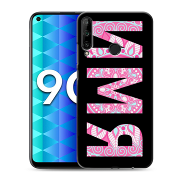 Силиконовый чехол на Huawei Honor 9C с принтом ИМЯ