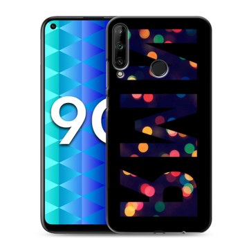 Силиконовый чехол на Huawei Honor 9C с принтом ИМЯ