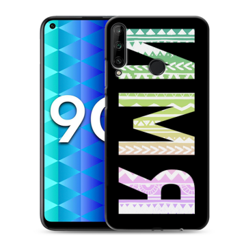 Силиконовый чехол на Huawei Honor 9C с принтом ИМЯ