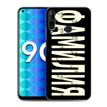 Силиконовый чехол на Huawei Honor 9C с принтом ФАМИЛИЯ