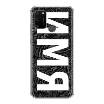 Силиконовый чехол на Huawei Honor 9A с принтом ИМЯ