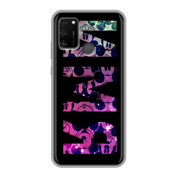 Силиконовый чехол на Huawei Honor 9A с принтом ИМЯ